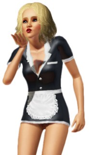xSIMS French Maid Outfit front Download