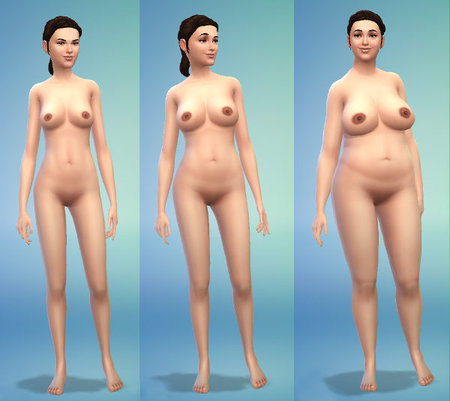 xSIMS Female Default Nude Skin Download