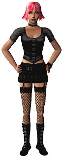 The Sims 2 - female adult punk -front- Download